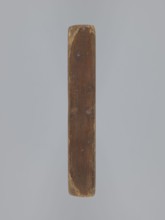 Double-sided gingerbread mould. Obverse: oval frame with a decorative vase of flowers surrounded by