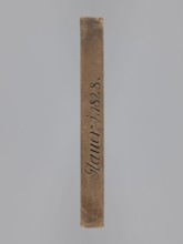 Double-sided gingerbread mould with different representations on both sides, maker inscribed Glauer