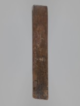 Double-sided gingerbread form; obverse: image of Madonna and Child, reverse: two rectangles with