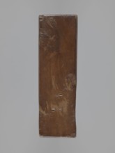 Double-sided gingerbread mould; obverse: stylised elongated fish covered with scales, shown in