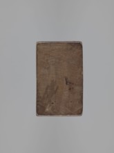 Double-sided gingerbread mould. Obverse: stylised elongated fish covered with scales, shown in