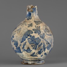 Bottle, Montelupo ceramics centre; ca. 1400–, pottery workshop, spherical bottle narrowed at the