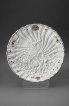 Round platter, Kaendler, Johann Joachim 1706–1775, sculptor; Koenigliche Porzellain Fabrique,