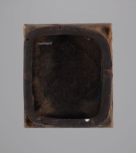 Tile, tiles, Hutsulshchyna, stoves, saints, dates, with a representation of a saint, 1851,