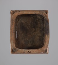 Tile;, Ceramic tile decorated with plant motifs and a double-headed eagle motif and eagles;