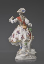 Shepherdess with a Sheep, Kaendler, Johann Joachim 1706–1775, sculptor; Koenigliche Porzellain