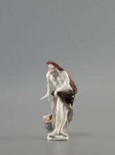 Winter — Allegory. Meissen porcelain factory Koenigliche Porzellain Fabrique, Meissen, ca. mid-18th