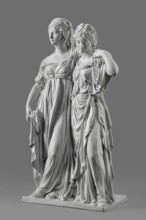 Two princesses, the so-called Prinzessinnengruppe, Koenigliche Porzellan Manufaktur KPM; Berlin;