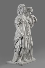 Two princesses, the so-called Prinzessinnengruppe, Koenigliche Porzellan Manufaktur KPM; Berlin;