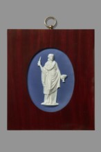 Plaque with Melpomene, Etruria Factory Staffordshire; pottery factory; 1769–1950. Flaxman the