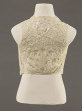 Bodice, lace, bodices, women's clothing, fashion. In a pattern of rosettes connected by large