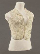 Bodice, lace, provenance, bodices; women's clothing, fashion. In a pattern of rosettes connected by