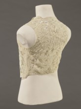 Bodice, lace, provenance, bodice for women's clothing; In a pattern of rosettes connected by large
