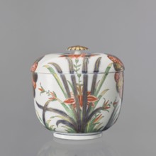 Vase lid with Imari decoration, Kaiserliche Porzellanmanufaktur in Wien 1744–1864; Imari style, Far