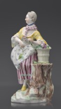 Figurine: gardener, Kaiserliche Porzellanmanufaktur in Wien 1744–1864; on an irregular rocky base,