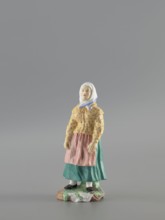 Figurine: Peasant Woman, Popov, Alexander porcelain factory; 1806–1872 author, figurines. Figurine