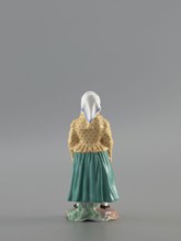 Figurine: Peasant Woman, Popov, Alexander porcelain factory; 1806–1872, figurine depicting a woman