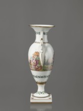 Amphora vase, Imperial Porcelain Factory in St. Petersburg early 19th century, Russia. Ovoid body