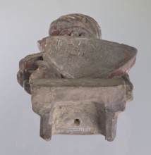 Fragment of a stove top, Jan III Sobieski King of Poland; 1629–1696, tiles, stoves. Triangular