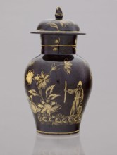 Kuan-type vase with cover, faience manufactory Bielino 1779–1800. Maker: Karol Wolff fl. ca. 1800.