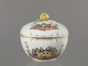 Punch Vase with Lid, Königliche Porzellan-Manufaktur KPM, Berlin; 1763–1918, porcelain, reliefs,