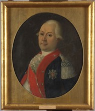Portrait of Teodor Potocki 1730–1812, unknown Polish painter. Shown in a bust, turned