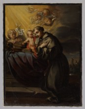 Saint Anthony of Padua; Boleslaw Rusiecki 1824–1913, painter; 2nd half of the 19th century;