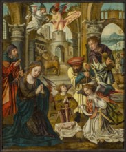 The Adoration of the Shepherds, Coecke van Aelst, Pieter 1502–1550 painter, religious scene