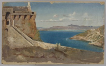 Building by the Sea, Pius Welonski 1849–1931, painter; deposits, 1st quarter of the 20th century;