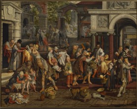 Christian deeds of mercy, Aertsen, Pieter ca. 1508–1575 painter, genre scenes, Netherlandish