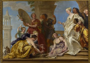 Achilles among the Daughters of Lykomedes, Boeckhorst, Jan 1604–1668, Flemish painting, ca.
