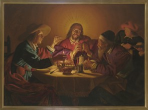 The Feast at Emmaus, Borch, Jan ter fl. 1624–post 1646 attributed; Jesus Christ; Disciples of