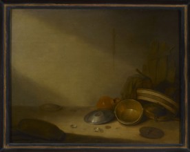 Still Life with Old Vessels, Potter, Pieter Symonsz. 1597 or 1600–1652, painter; 1631; oil
