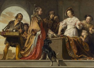 Achilles among the Daughters of Lykomedes, Jan de Braij ca. 1627–1697, painter; 1664. Oil painting,
