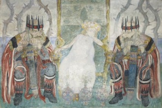 Enchanted Girl, Rembowski, Jan 1879–1923 painter, Young Poland style, 1913, painting; dimensions: