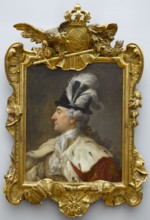Portrait of King Stanislaw August in a feathered hat, Marcello Bacciarelli 1731–1818, ca. 1780. Oil