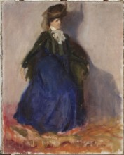 Study of a Seated Woman, Romuald Kamil Witkowski 1876–1950, painter; ca. 1907, Poland; painting;