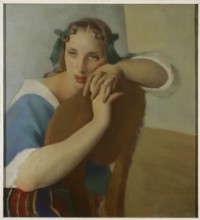 Portrait of a Wife, Jacek Mierzejewski 1883–1925, painter; 1919; interwar period, Poland.
