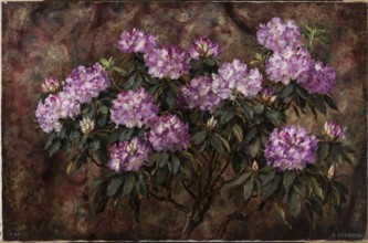 Rhododendrons, Ejsmond, Stanislaw 1894–1939 painter, flowers, contemporary painting, rhododendrons,