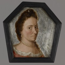 Coffin portrait of Teresa Bojanowska, née Sokolnicki 1666–1700, unknown artist. A young woman