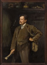 Self-portrait, Ciaglinski, Jan 1858-1913 painter; message provenance; portraits; modernism style;