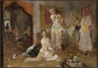 Sketch for the painting Potocka in Bakhchisarai, Jan Ciaglinski 1858–1913, painter; modernism; ca.