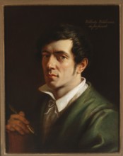 Self-portrait, Wankowicz, Walenty 1799-1842 painter. A young, dark-haired man with a slim face,