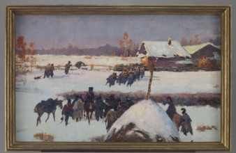 Berezyna, study, Kossak, Wojciech 1856–1942 painter, painting, height 85.5 cm, width 136 cm, A