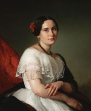 Portrait of Katarzyna Jahn, the artist's sister; Józef Simmler 1823–1868, painter; 1849; oil