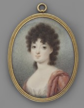 Zofia, née Czartoryska, wife of Stanislaw Zamoyska 1778 or 1780–1837. Portrait miniature, 1803,