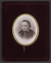 Portrait of Mlle Rousset at about age 70 died 1893, secretary and librarian of Izabella;