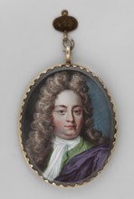 Portrait of a man in a lion-style wig, Georg von Hessen-Darmstadt 1669–1705 ?, unknown artist, male