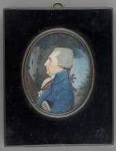 Grigory Ivanov, Prince Vyazemsky d. 1805 in profile; painted by Eduard Ströhling 1768–1826. Male