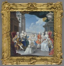 Empress Maria Theresa of Habsburg 1717–1780 and Francis I of Lorraine 1708–1765 with children, by